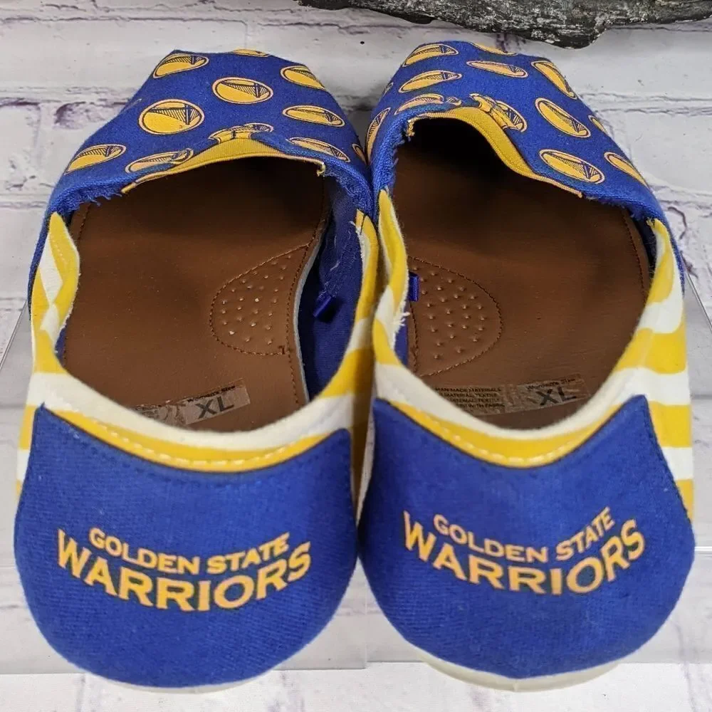 NBA Golden State Warriors Stripe Canvas Shoe